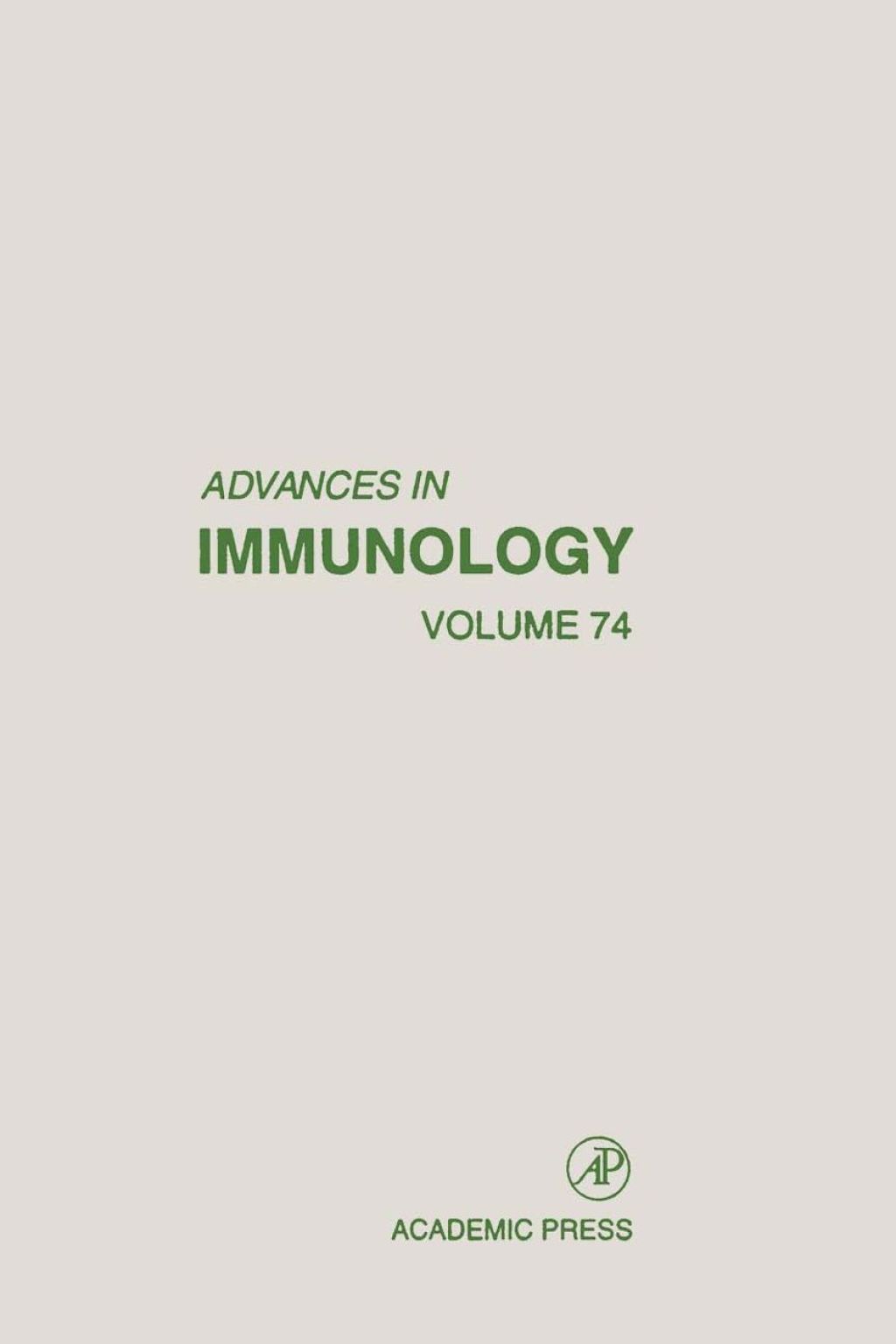 Advances in Immunology 