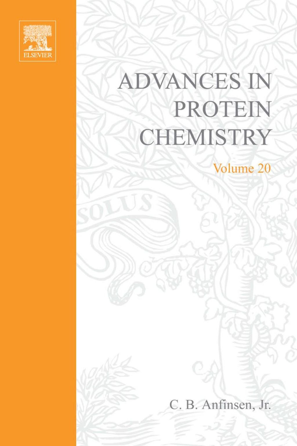 ADVANCES IN PROTEIN CHEMISTRY VOL 20 