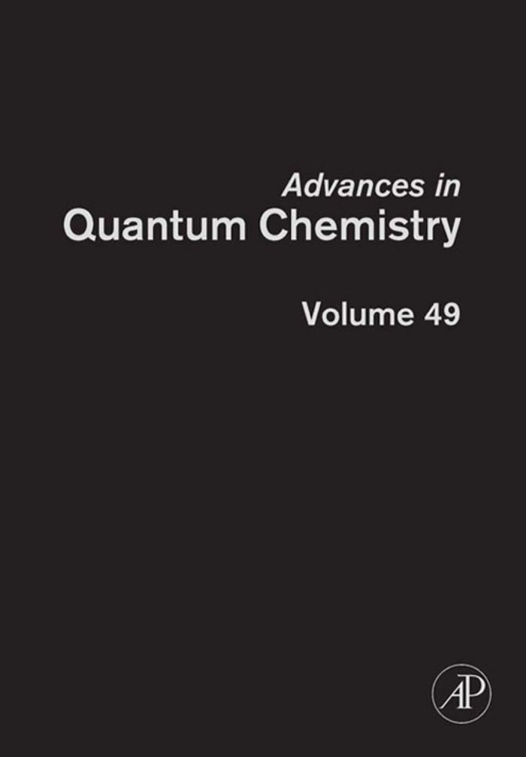 Advances in Quantum Chemistry 