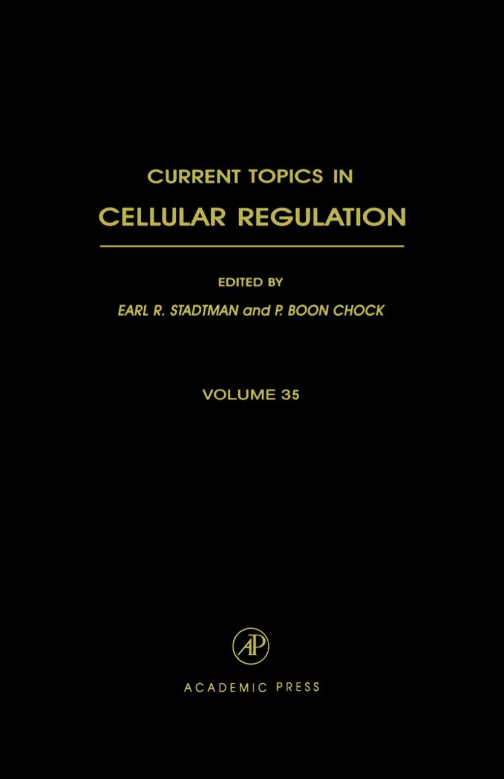 Current Topics in Cellular Regulation 