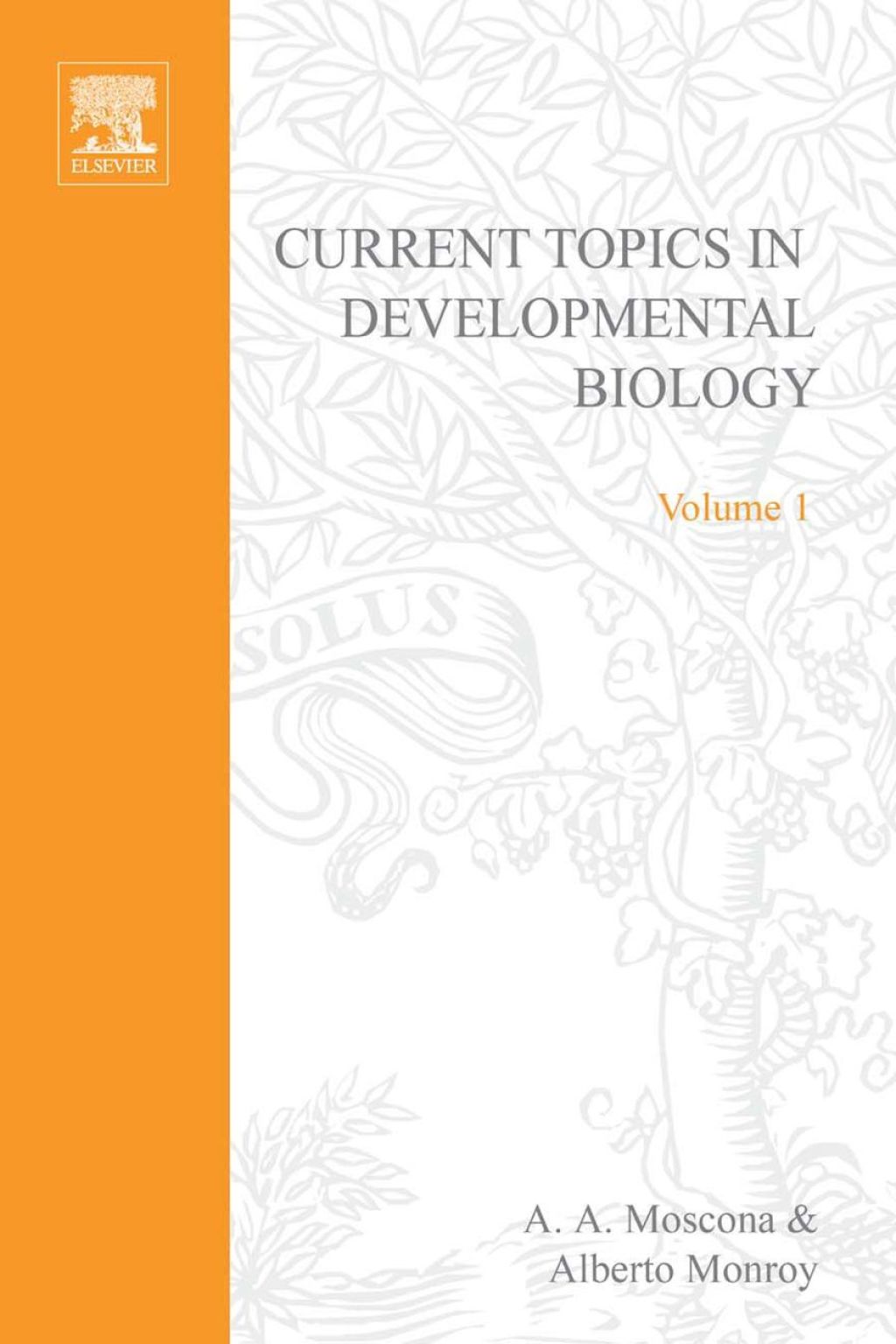 CURRENT TOPICS IN DEVELOPMNTL BIOLOGY V1 