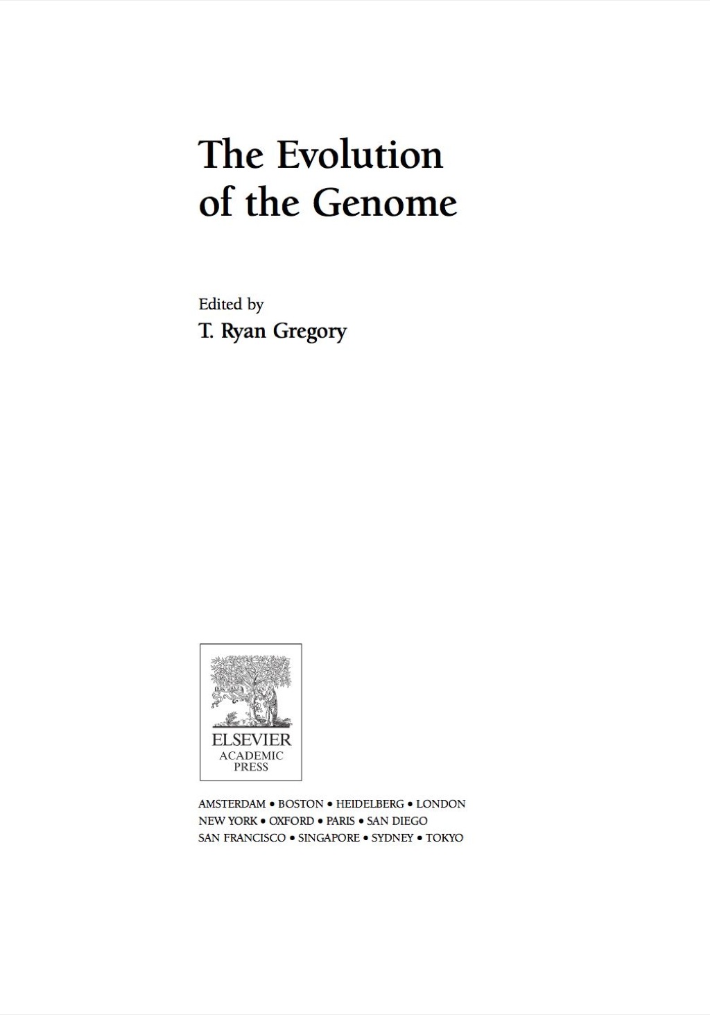 The Evolution of the Genome 