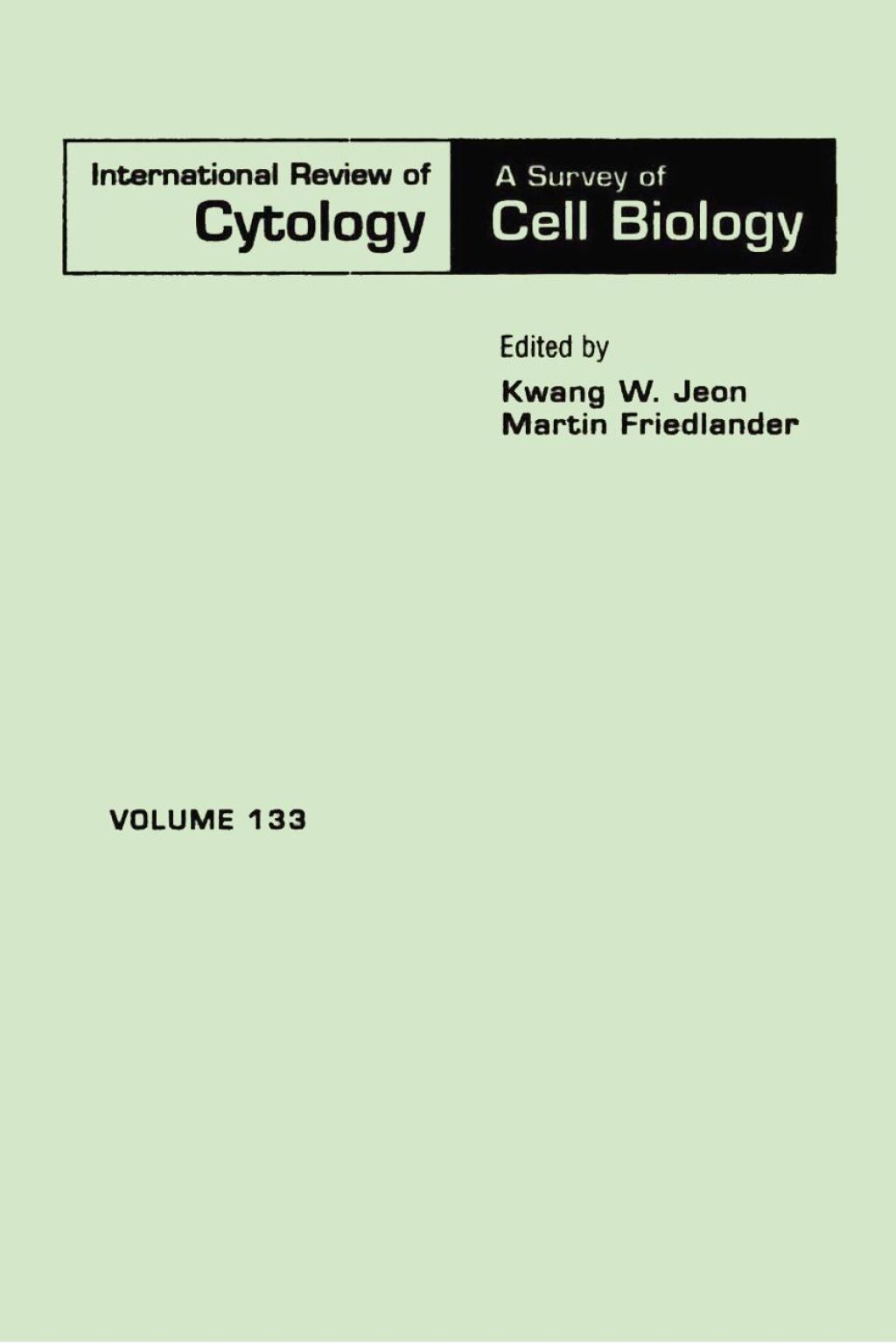 INTERNATIONAL REVIEW OF CYTOLOGY V133 