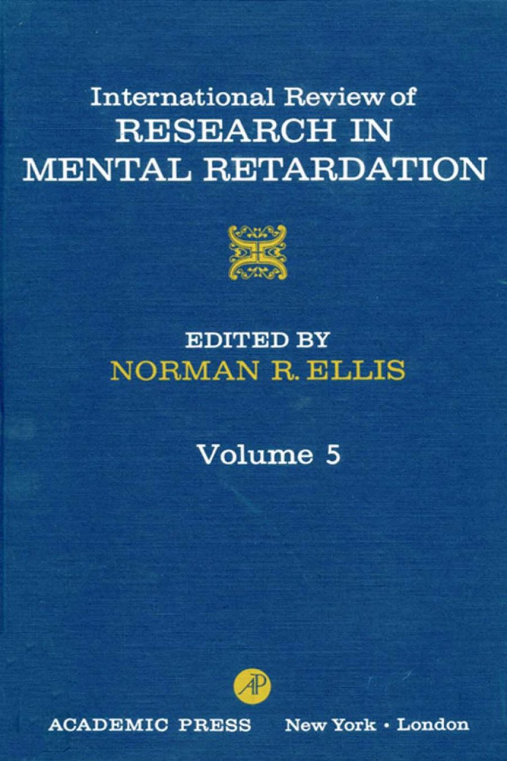 INT'L REV OF RESRCH IN MENTL RETARDTN V5 