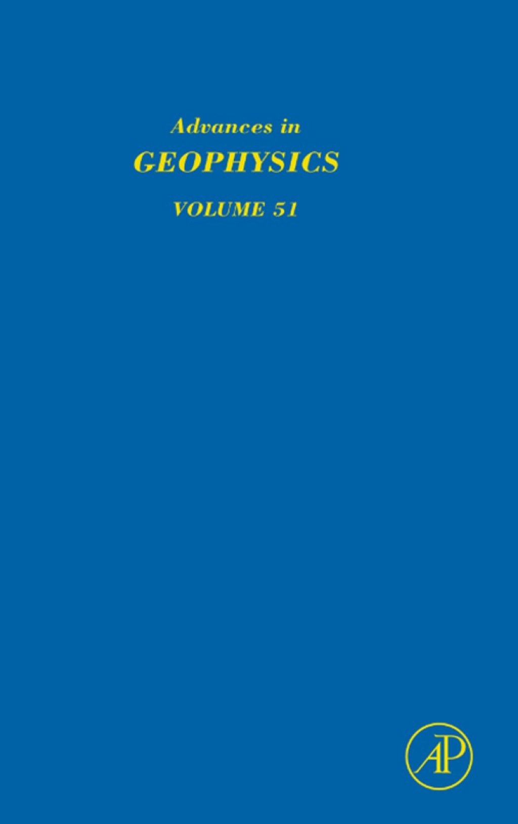 Advances in Geophysics 