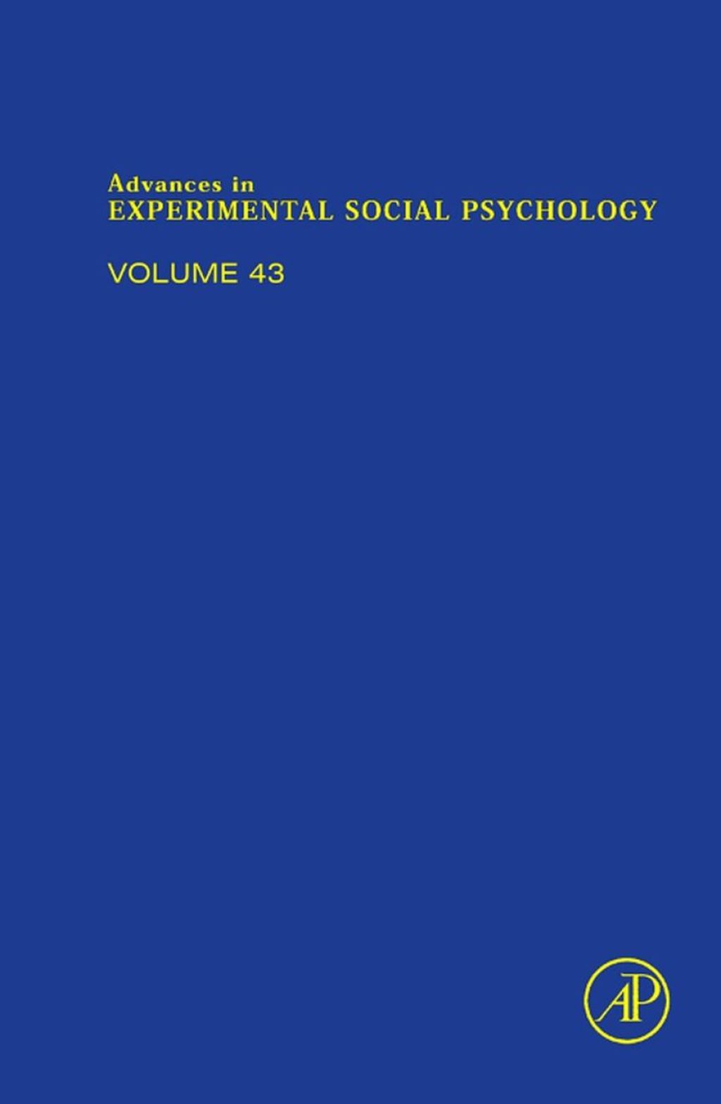 Advances in Experimental Social Psychology 