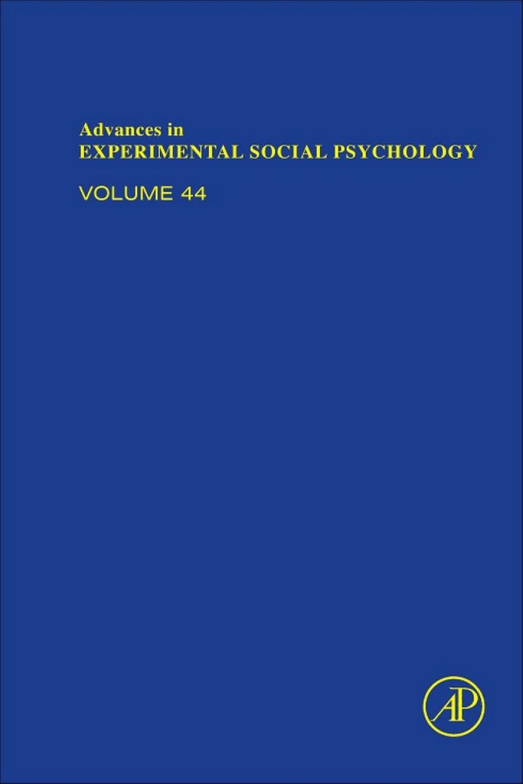 Advances in Experimental Social Psychology 