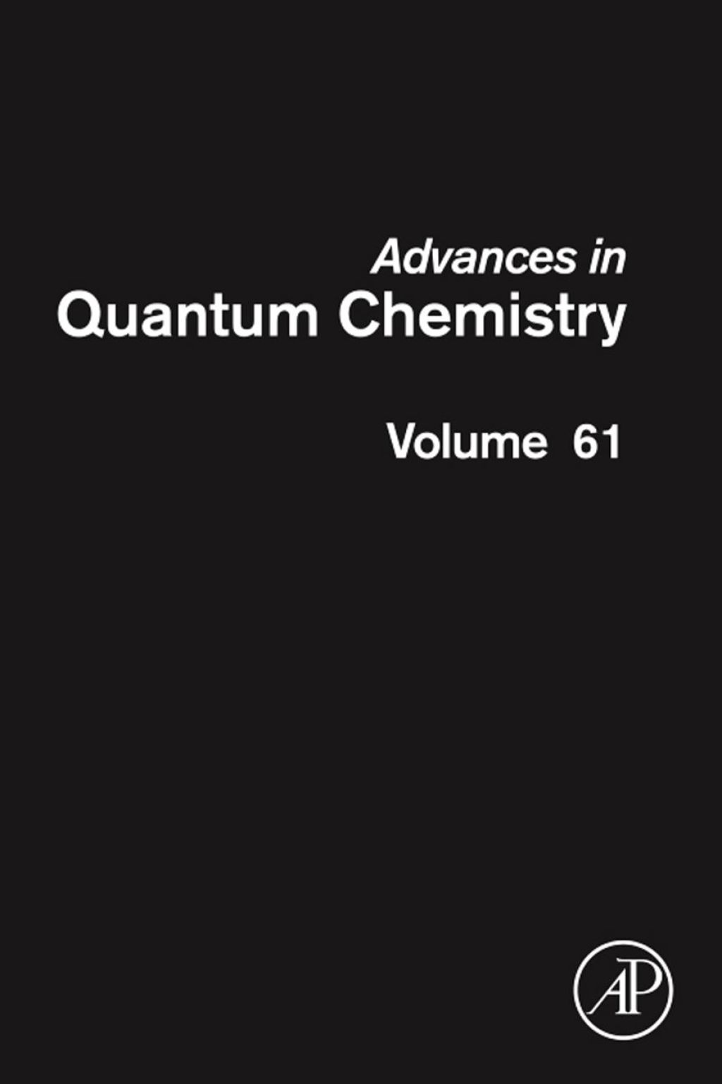 ADVANCES IN QUANTUM CHEMISTRY 