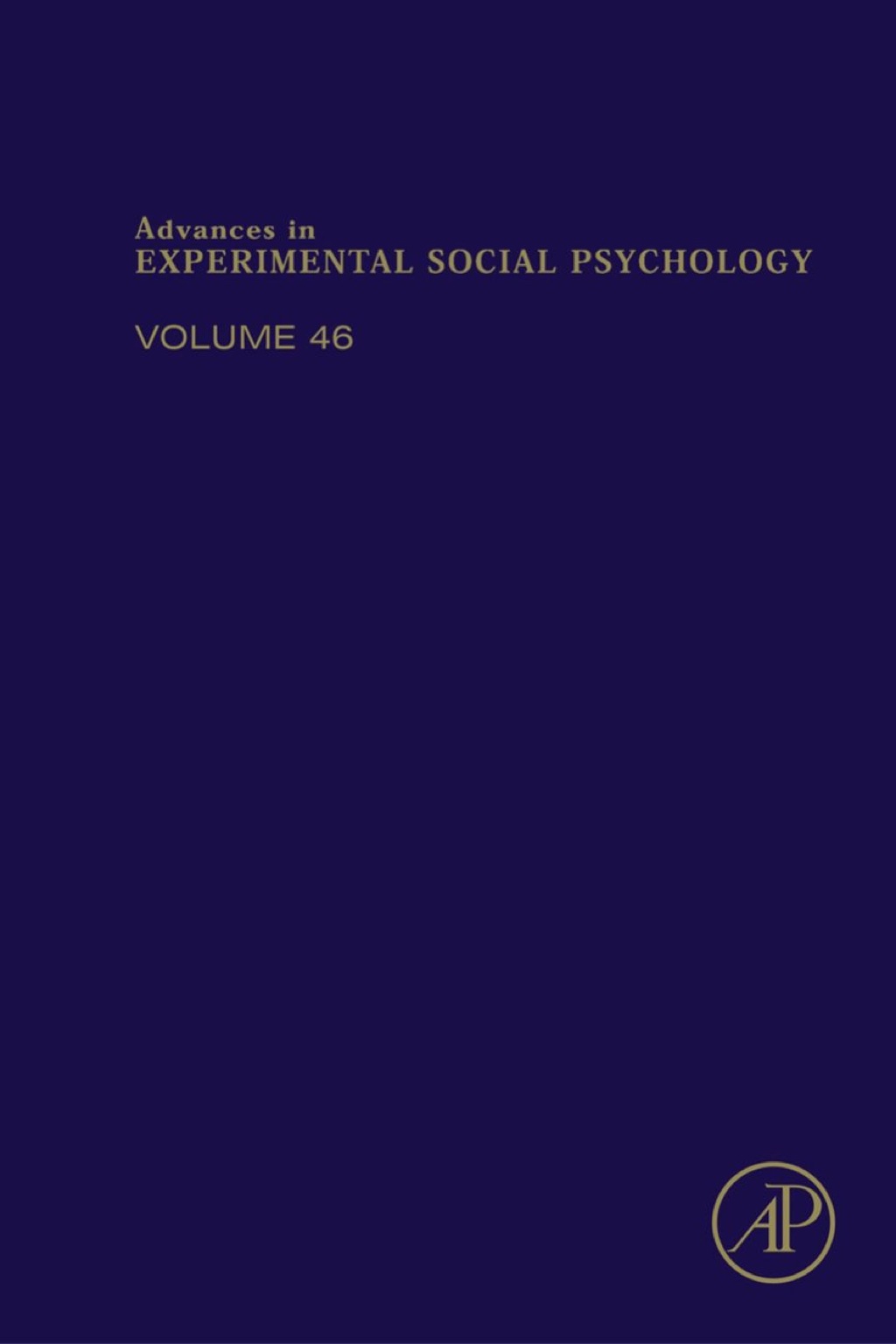 Advances in Experimental Social Psychology 