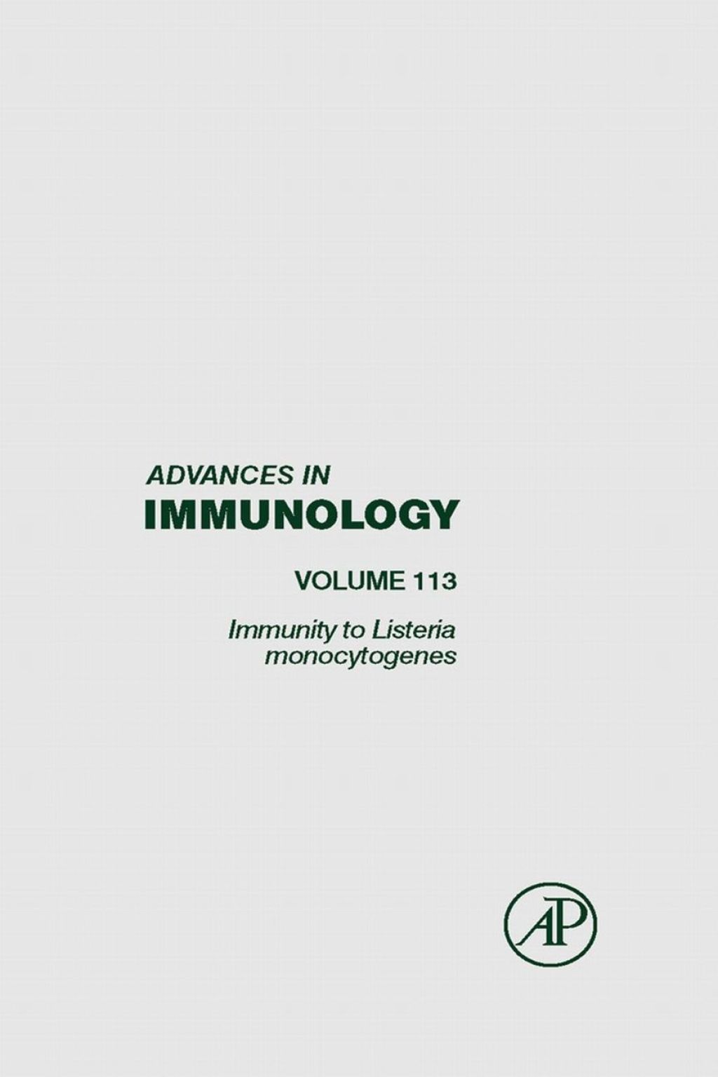 Immunity to Listeria Monocytogenes 