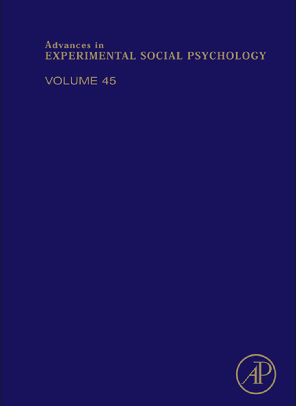 Advances in Experimental Social Psychology 