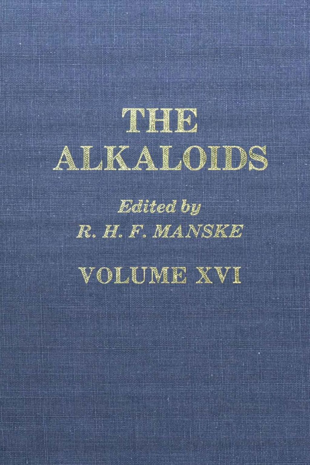The Alkaloids: Chemistry and Physiology V16: Chemistry and Physiology V16 