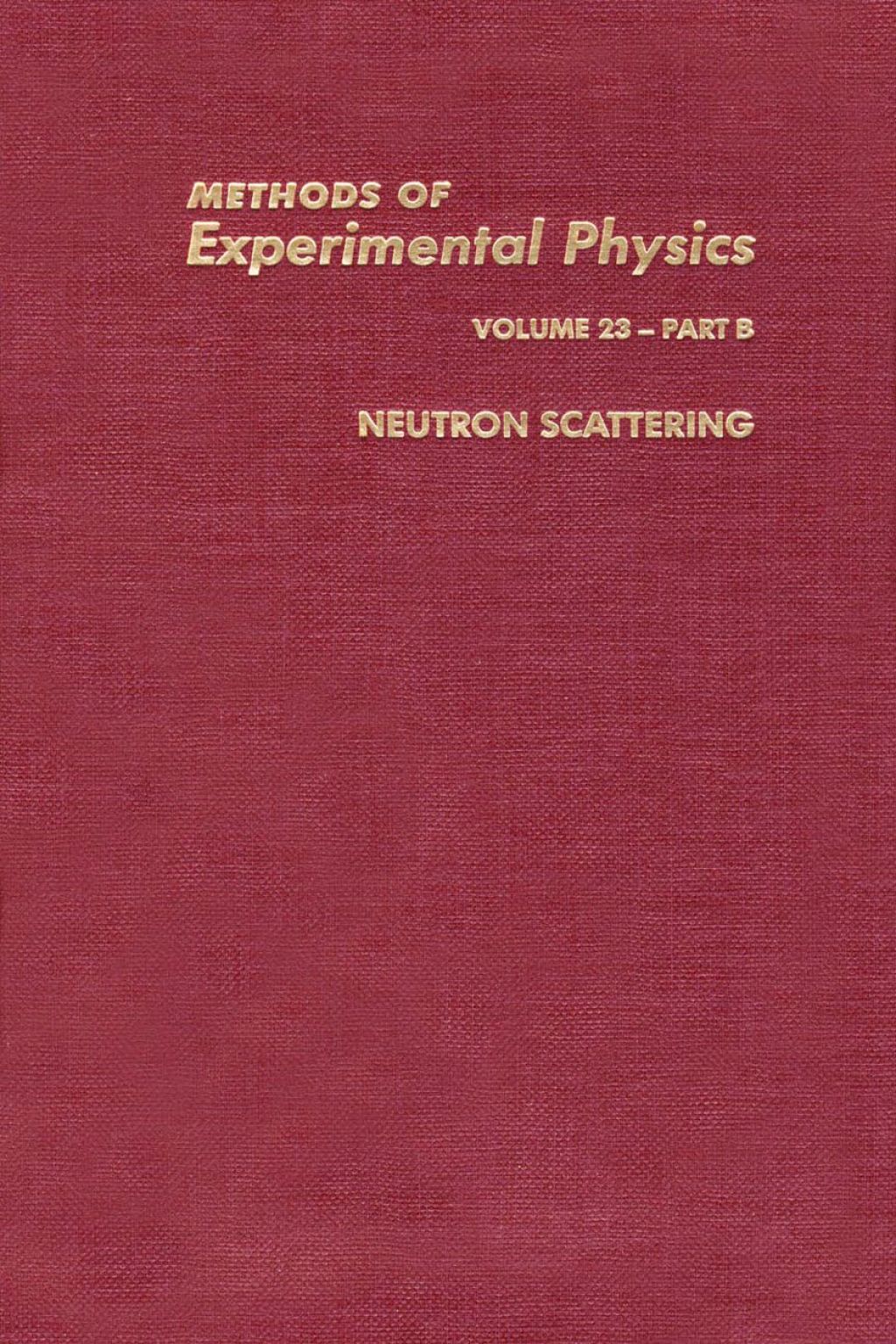 Neutron Scattering 