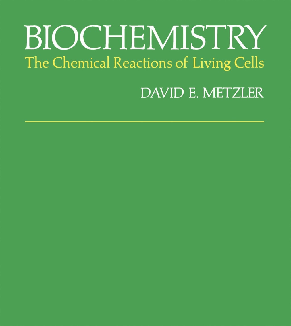 Biochemistry: The Chemical Reactions Of Living Cells 1st Edition