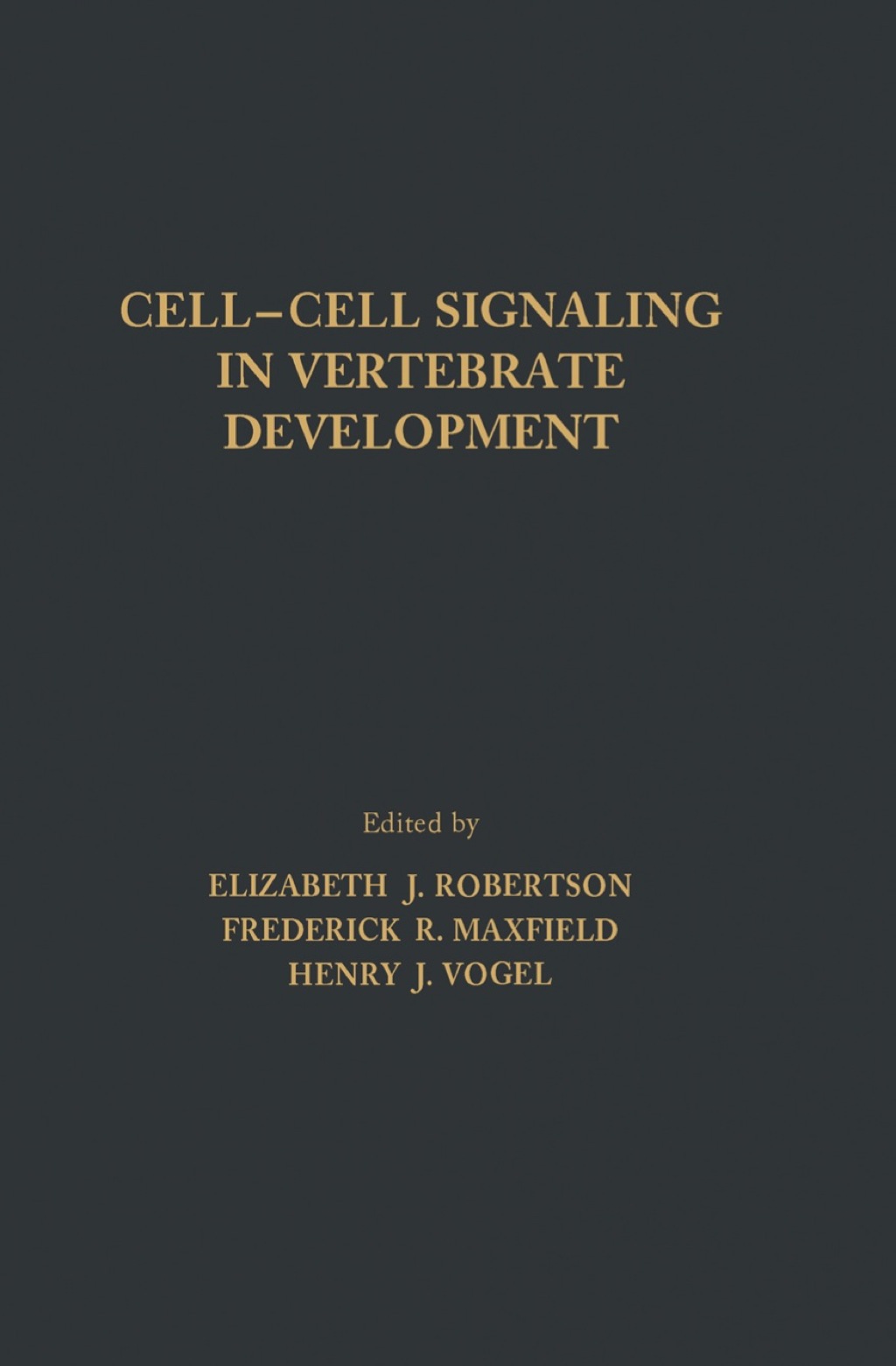 Cell-Cell Signaling in Vertebrate Development 