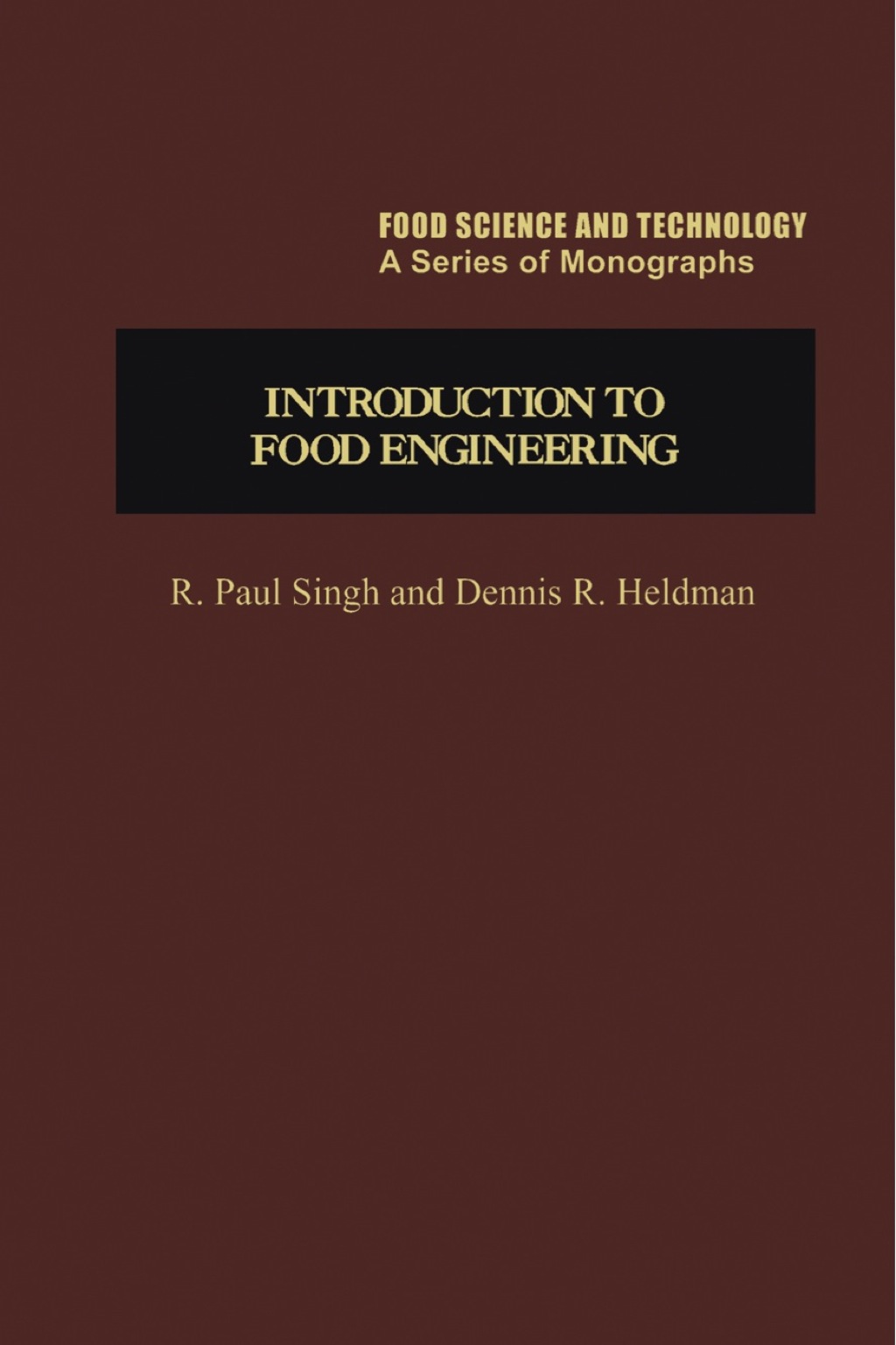 INTRODUCTION TO FOOD ENGINEERING TR 1st Edition
