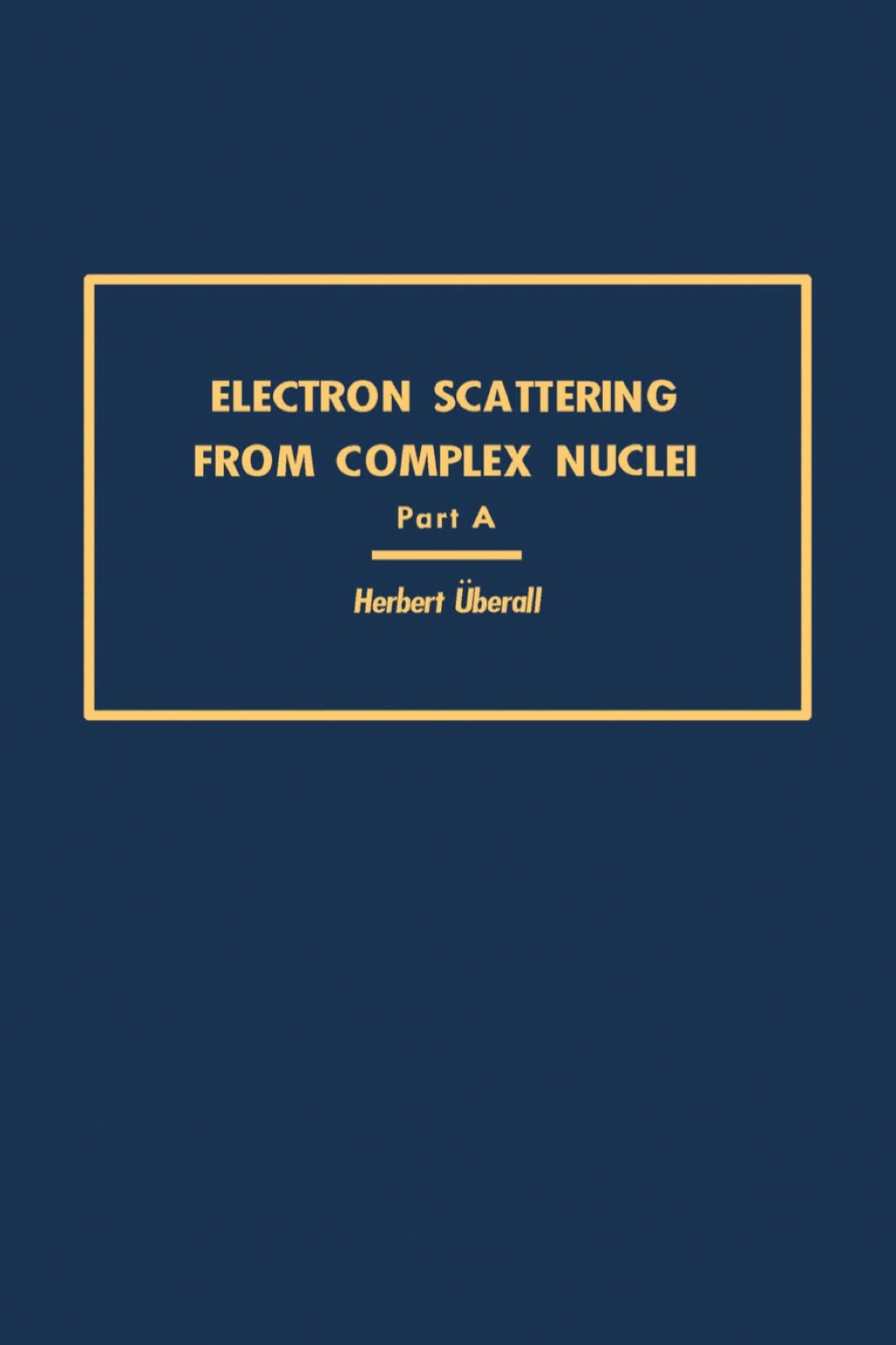 Electron Scattering From Complex Nuclei V36A 