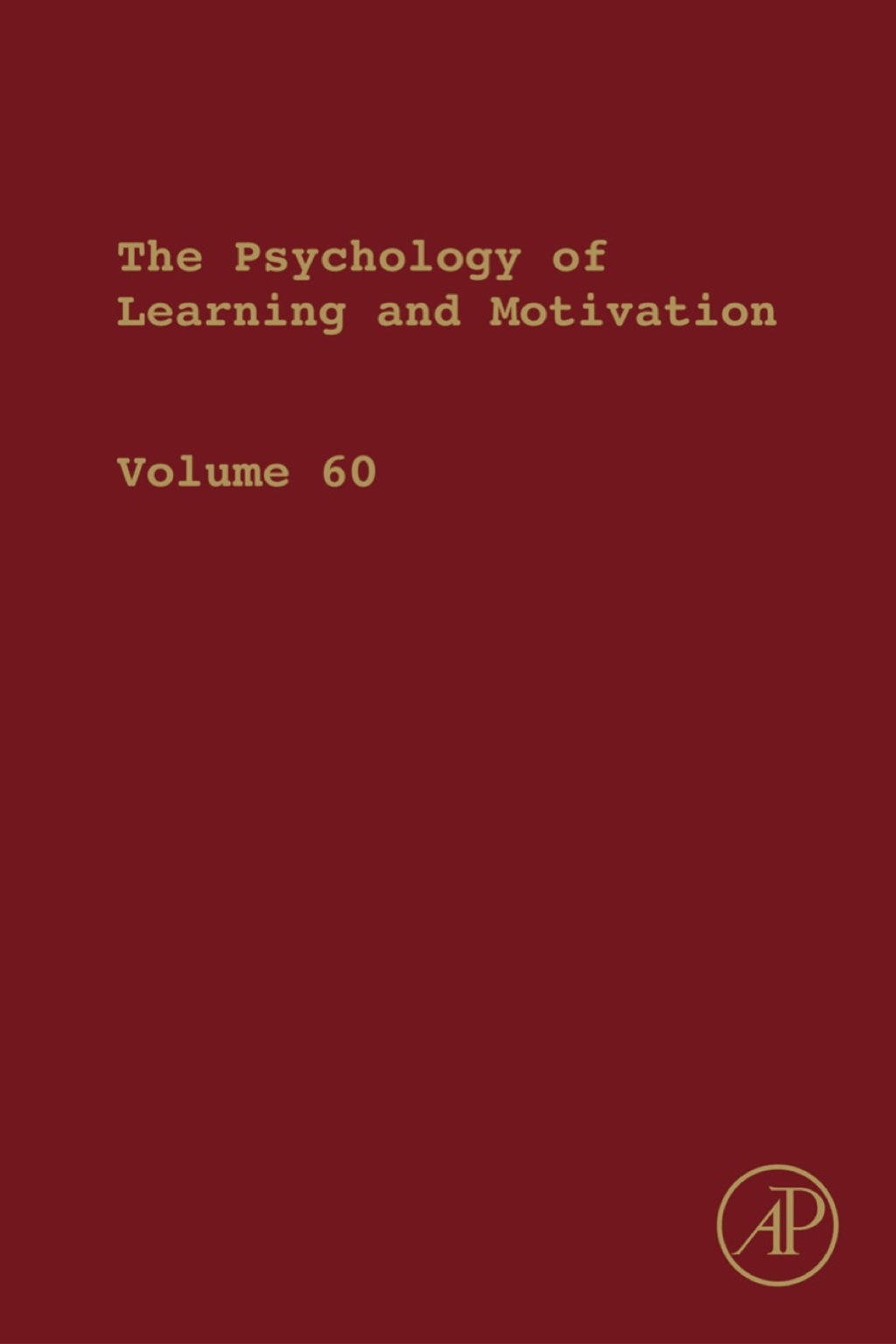 Psychology of Learning and Motivation 