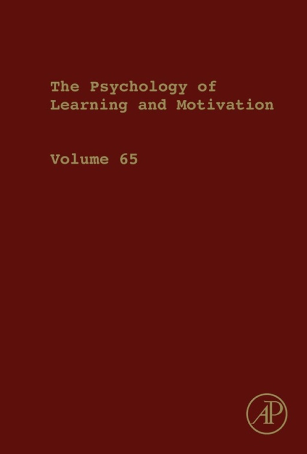 Psychology of Learning and Motivation 