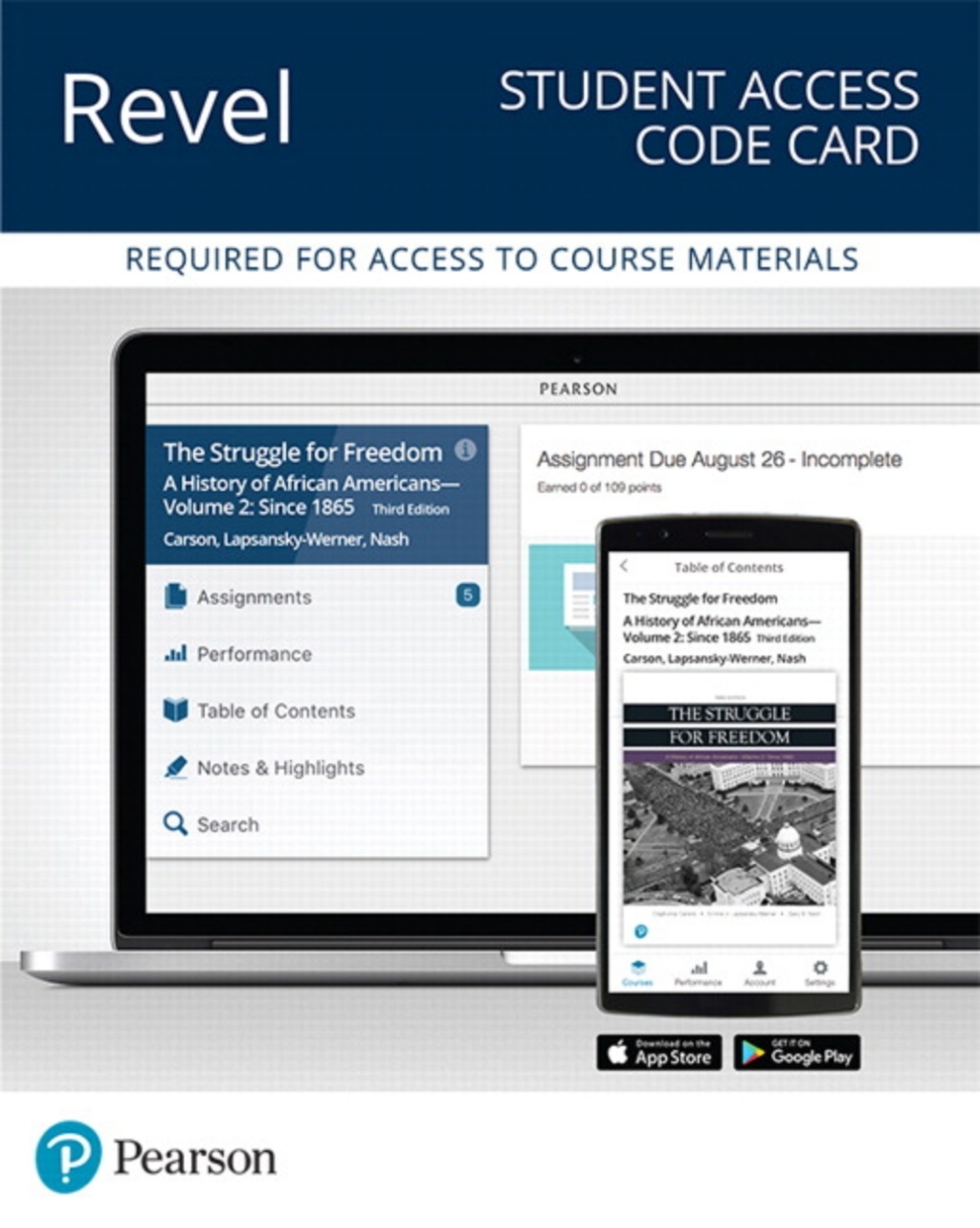 Revel Access Code for Struggle for Freedom, The: A History of African Americans Since 1865, Volume 2 A History of African Americans Since 1865, Volume 2 3rd Edition