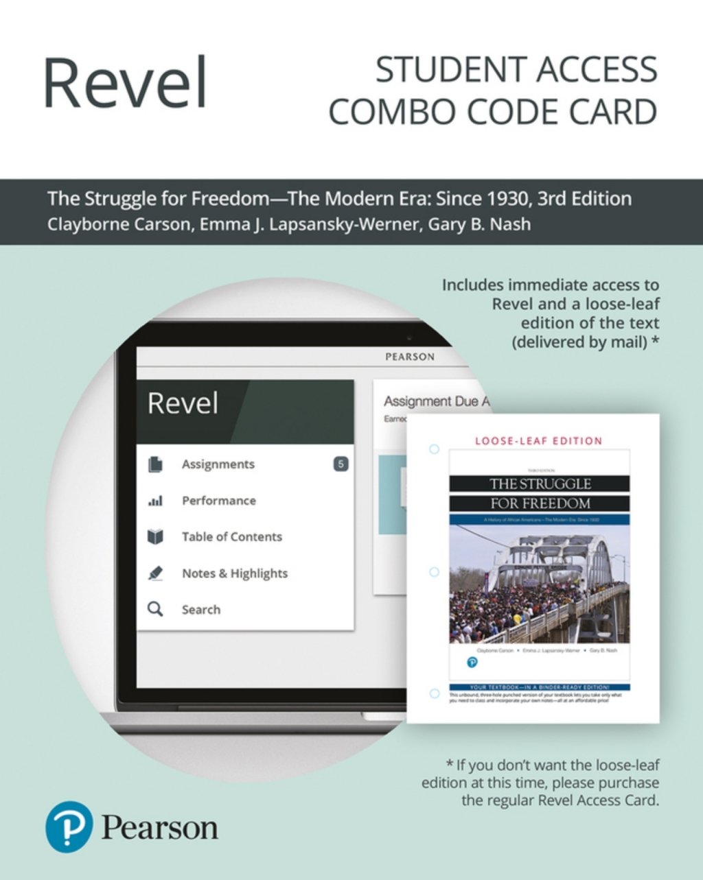 Revel + Print Combo Access Code for Struggle for Freedom, The: The Modern Era Since 1930 The Modern Era Since 1930 3rd Edition