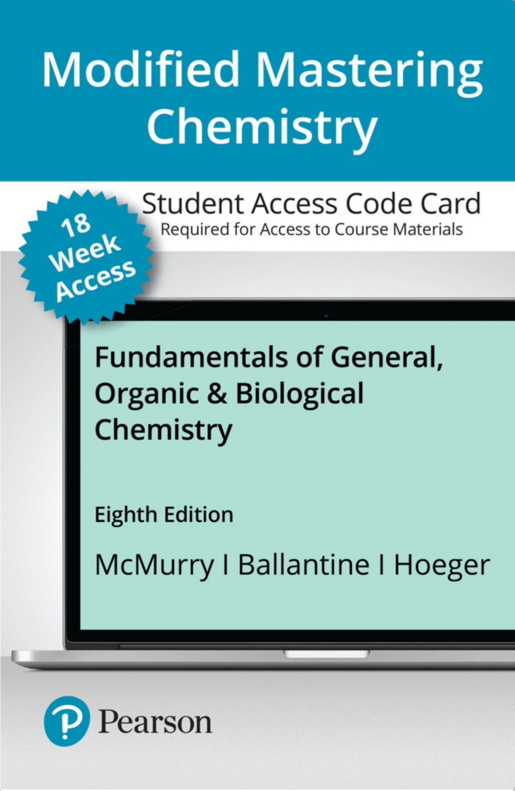 Mastering Chemistry with Pearson eText Access Code (18 Weeks) for Fundamentals of General, Organic, and Biological Chemistry 8th Edition