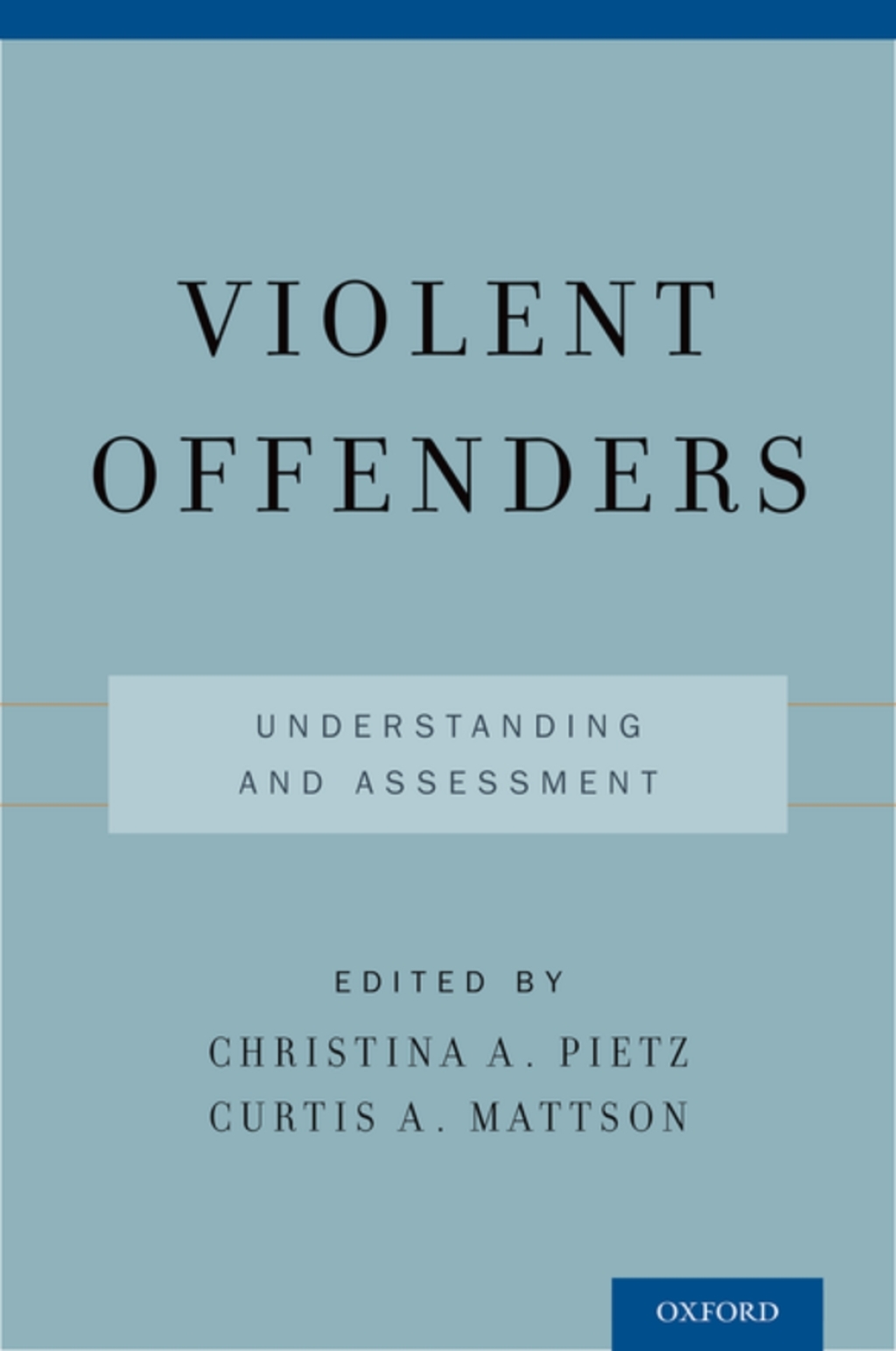 Violent Offenders Understanding and Assessment 1st Edition