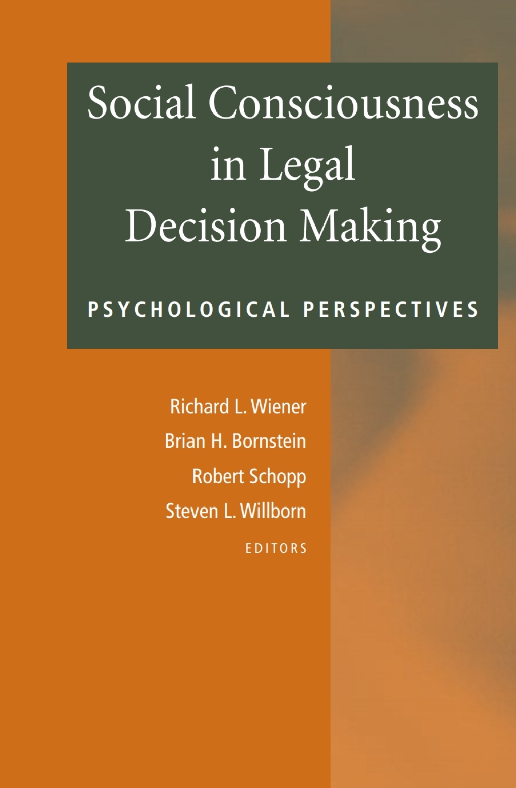 Social Consciousness in Legal Decision Making Psychological Perspectives 