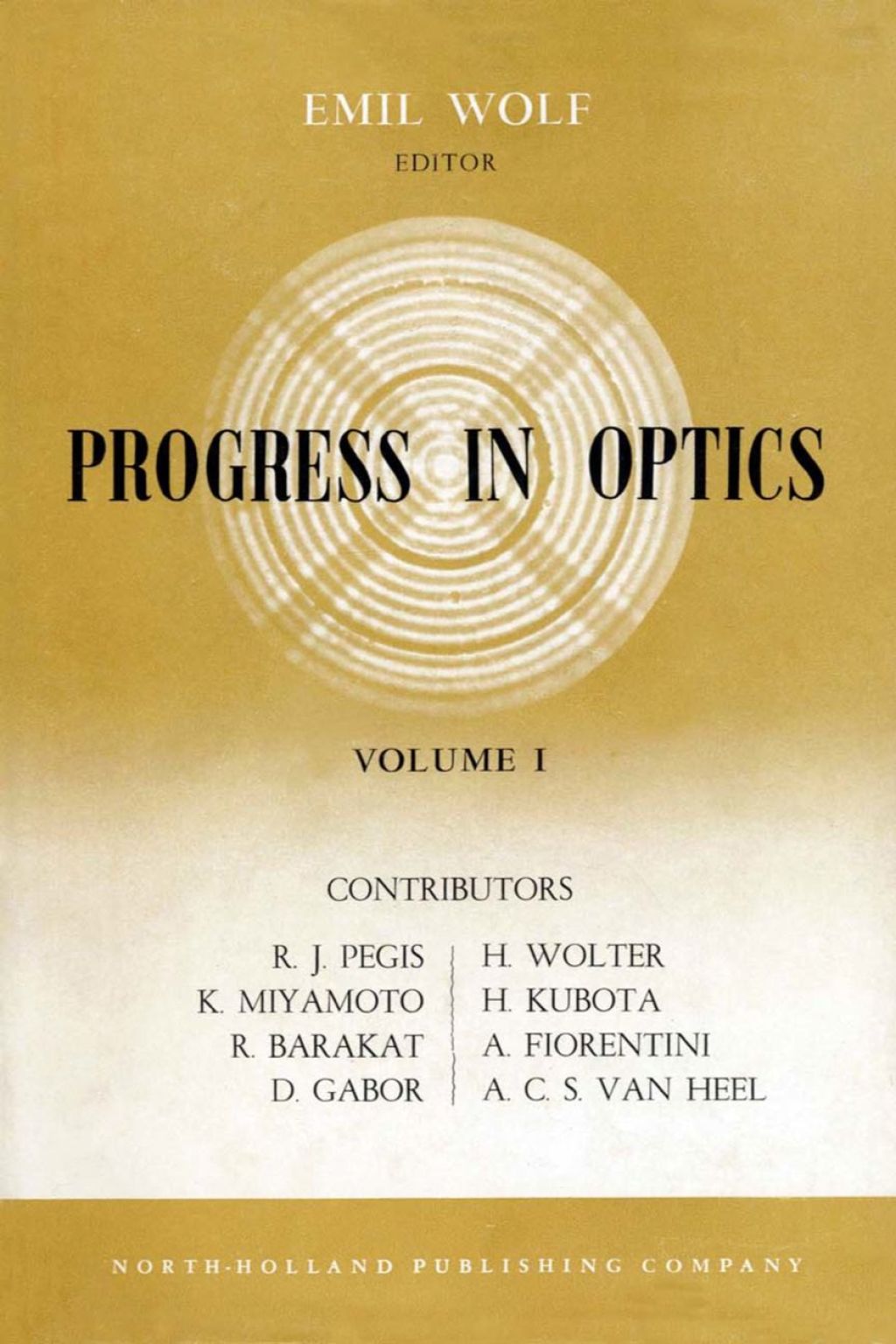 Progress in Optics Volume 1 