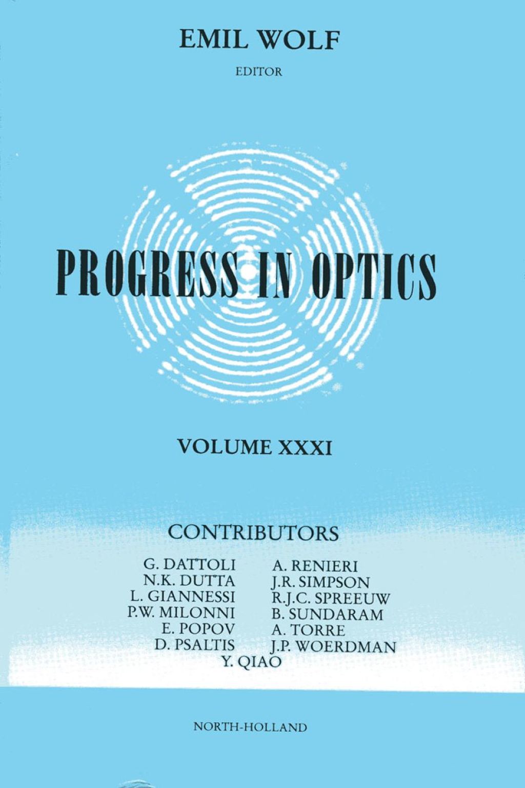 Progress in Optics Volume 31
