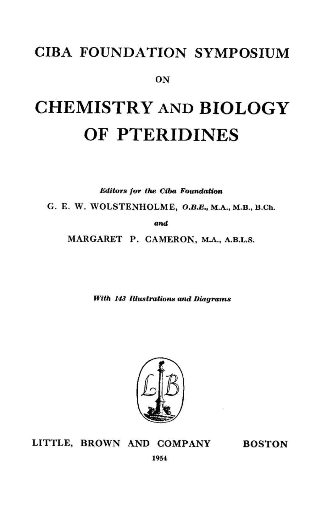 Chemistry and Biology of Pteridines 1st Edition