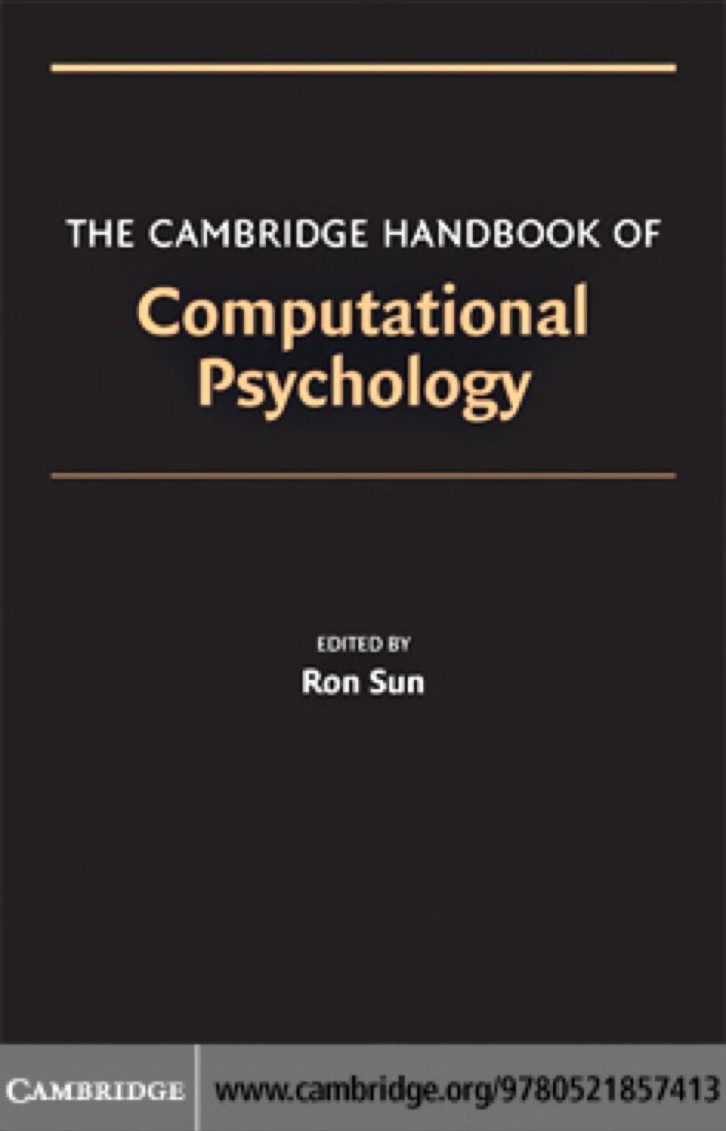 The Cambridge Handbook of Computational Psychology 1st Edition