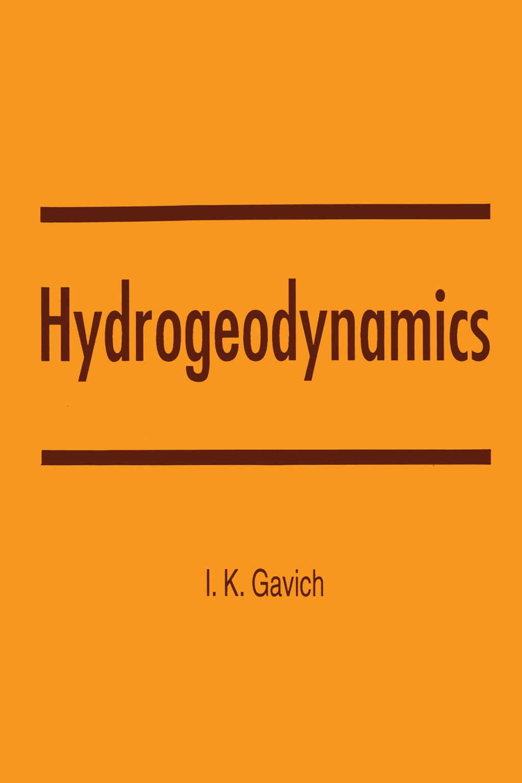 Hydrogeodynamics 1st Edition