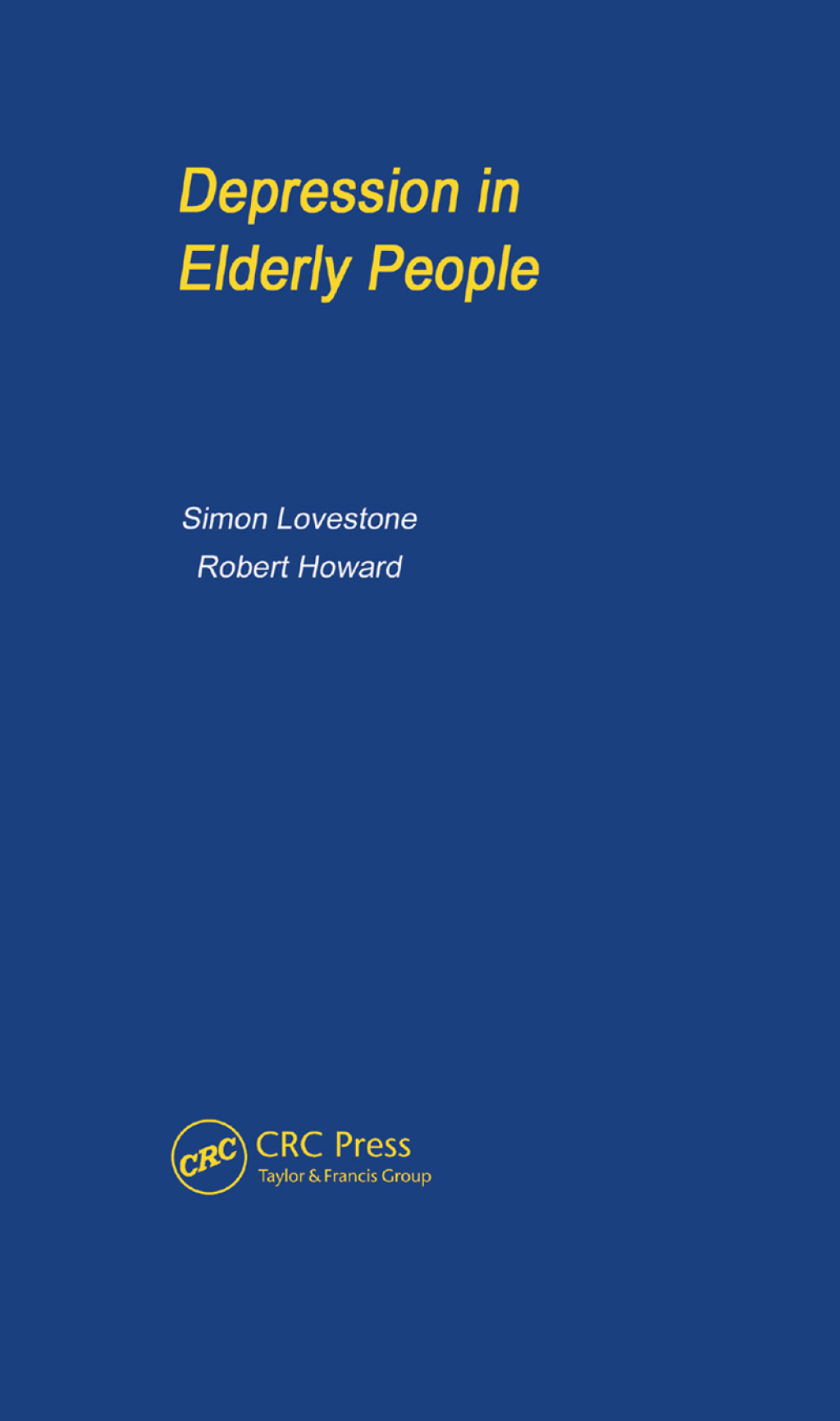 Depression in Elderly People - pocketbook 1st Edition