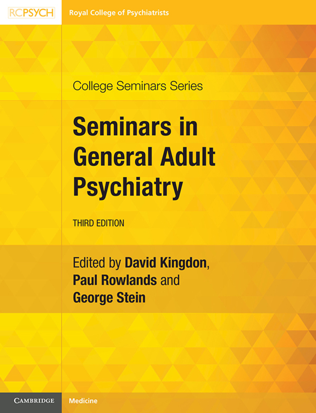 Seminars in General Adult Psychiatry 3rd Edition