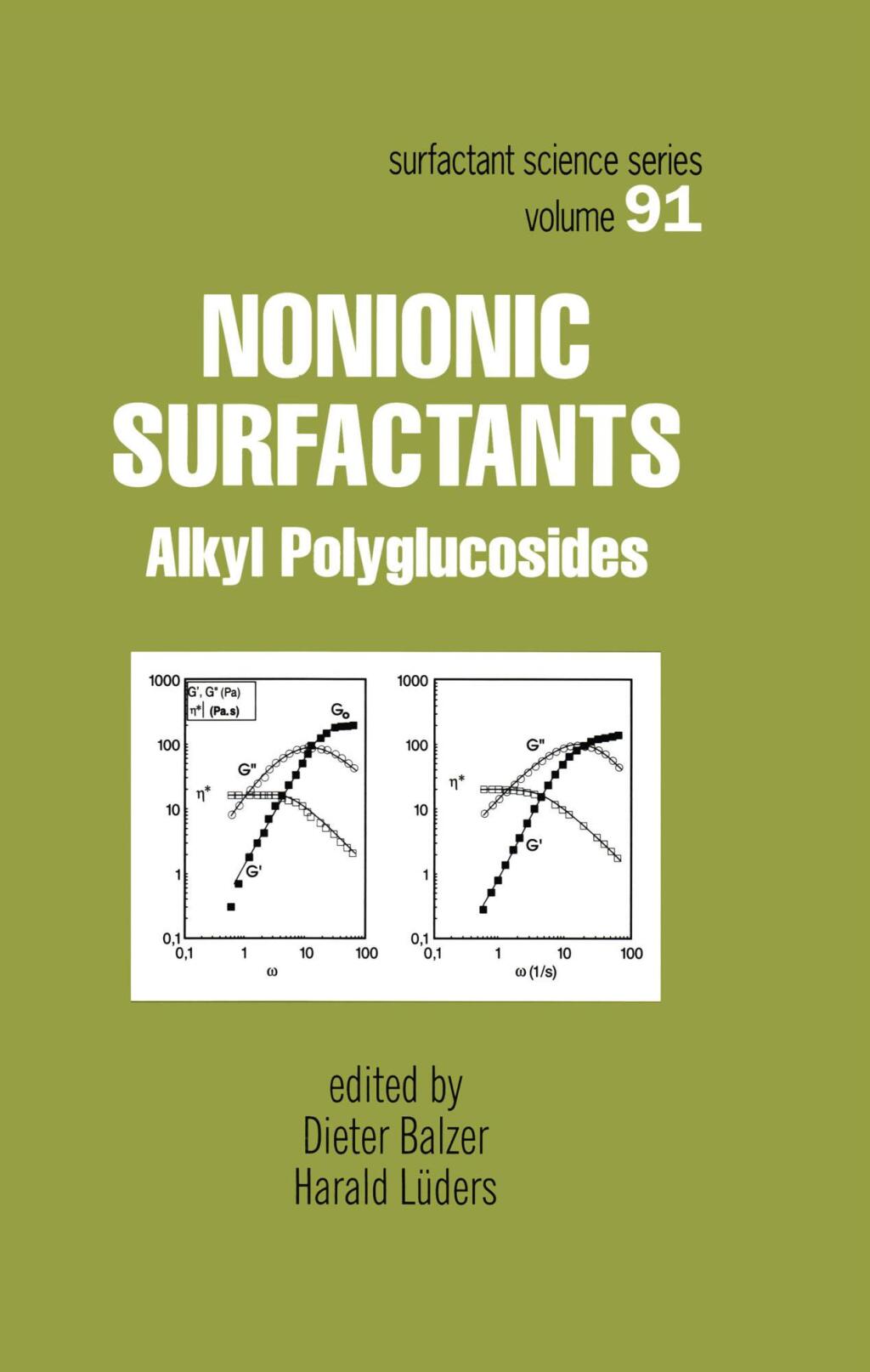 Nonionic Surfactants Alkyl Polyglucosides 1st Edition
