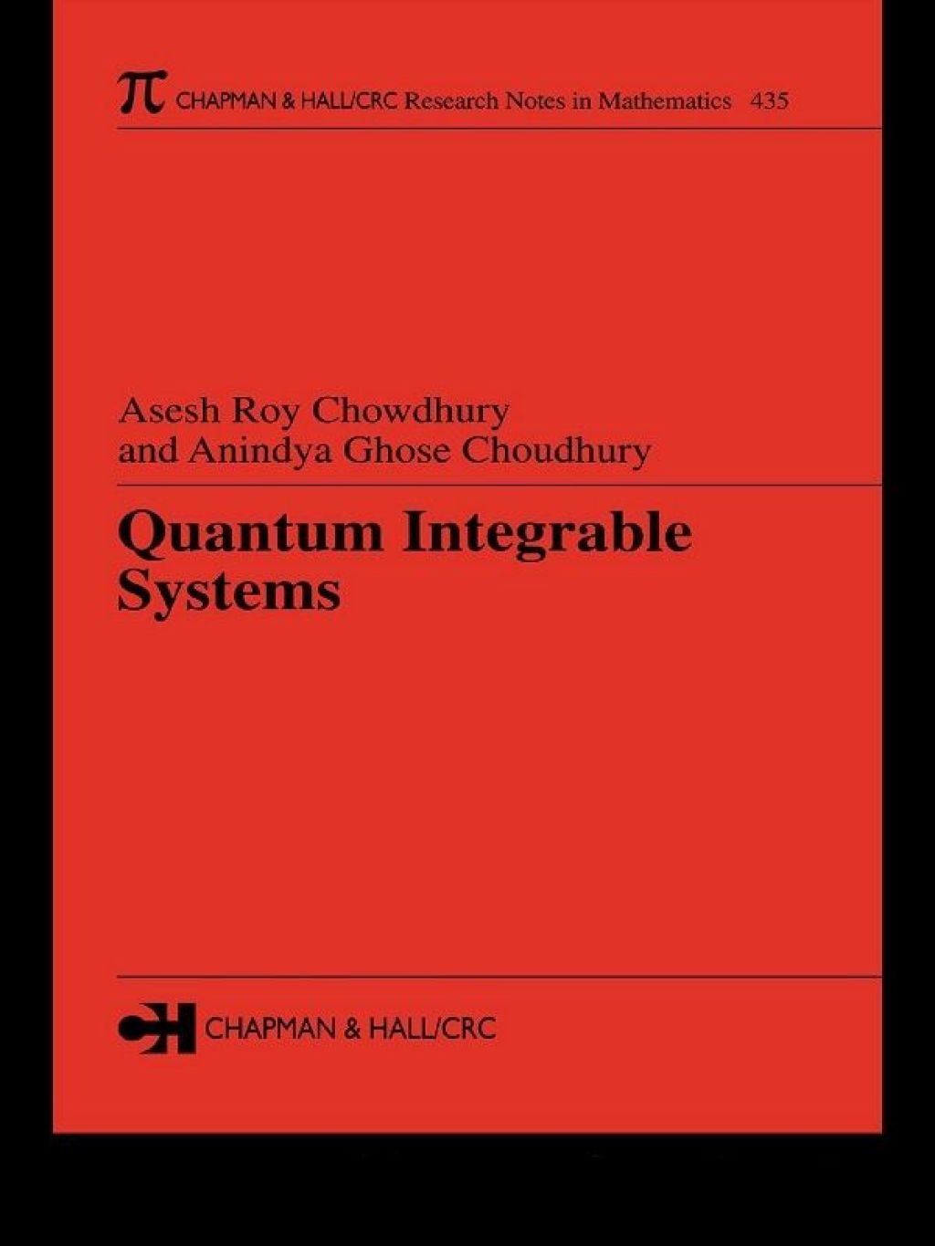 Quantum Integrable Systems 1st Edition