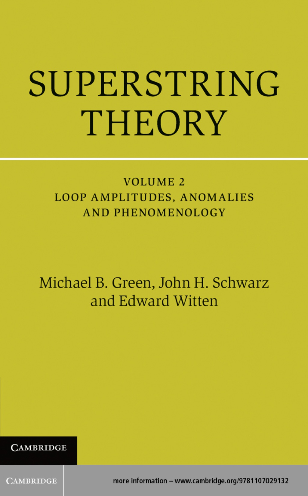 Superstring Theory: Volume 2, Loop Amplitudes, Anomalies and Phenomenology 25th Anniversary Edition 1st Edition
