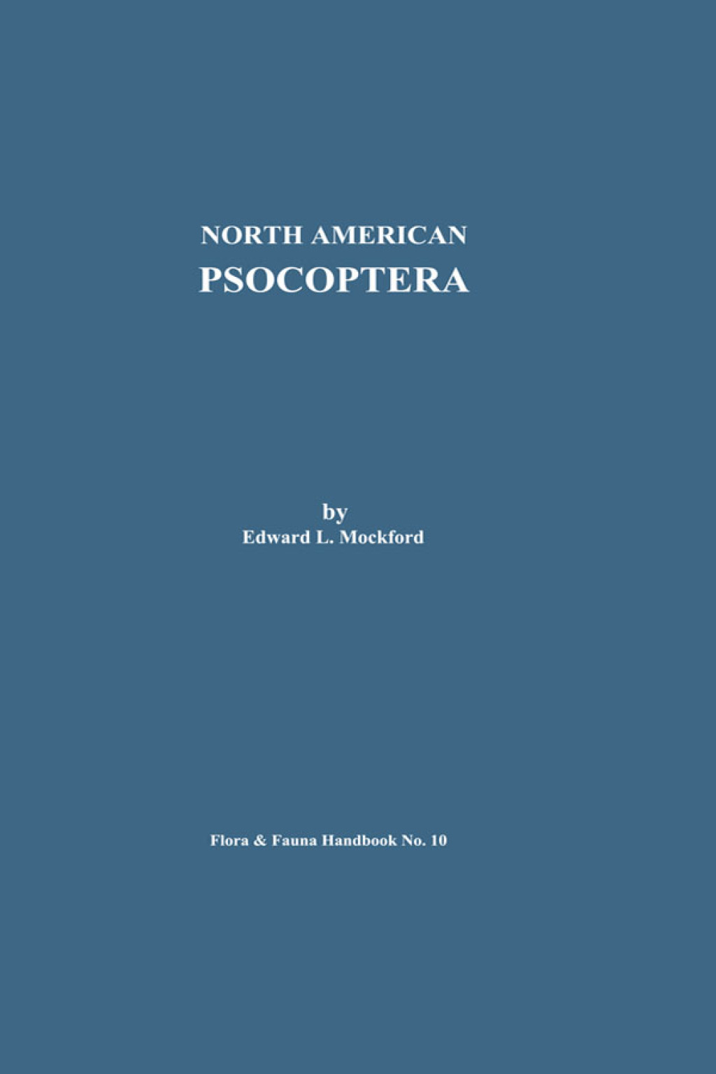 North American Psocoptera 1st Edition