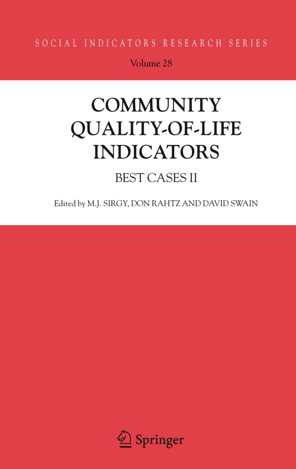Community Quality-of-Life Indicators Best Cases II 1st Edition