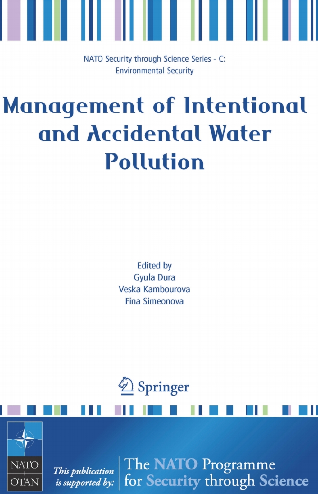 Management of Intentional and Accidental Water Pollution 1st Edition