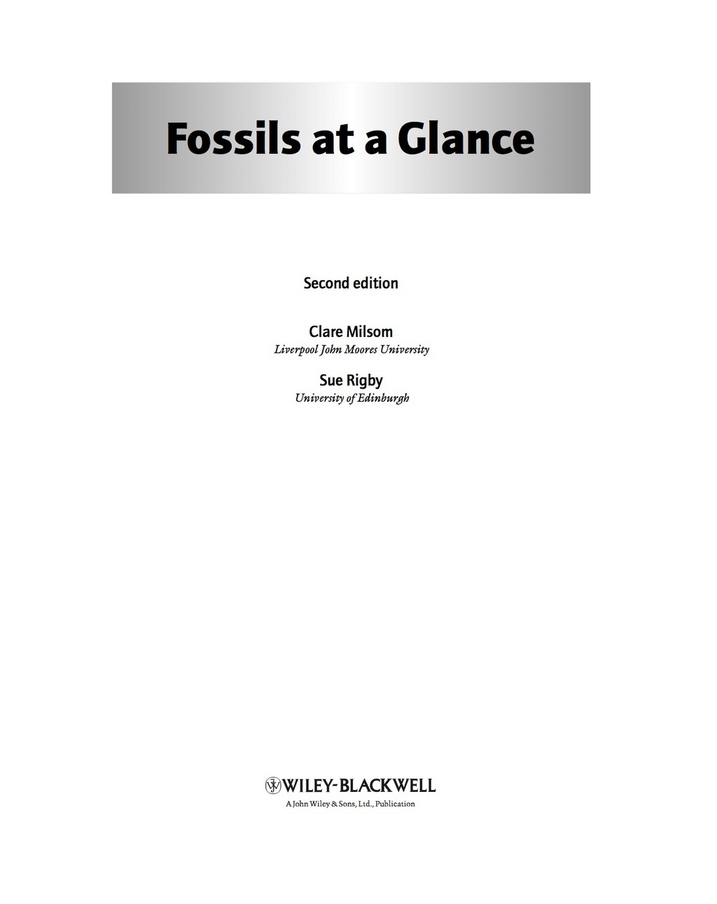Fossils at a Glance 2nd Edition