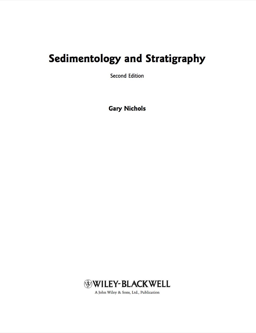 Sedimentology and Stratigraphy 2nd Edition