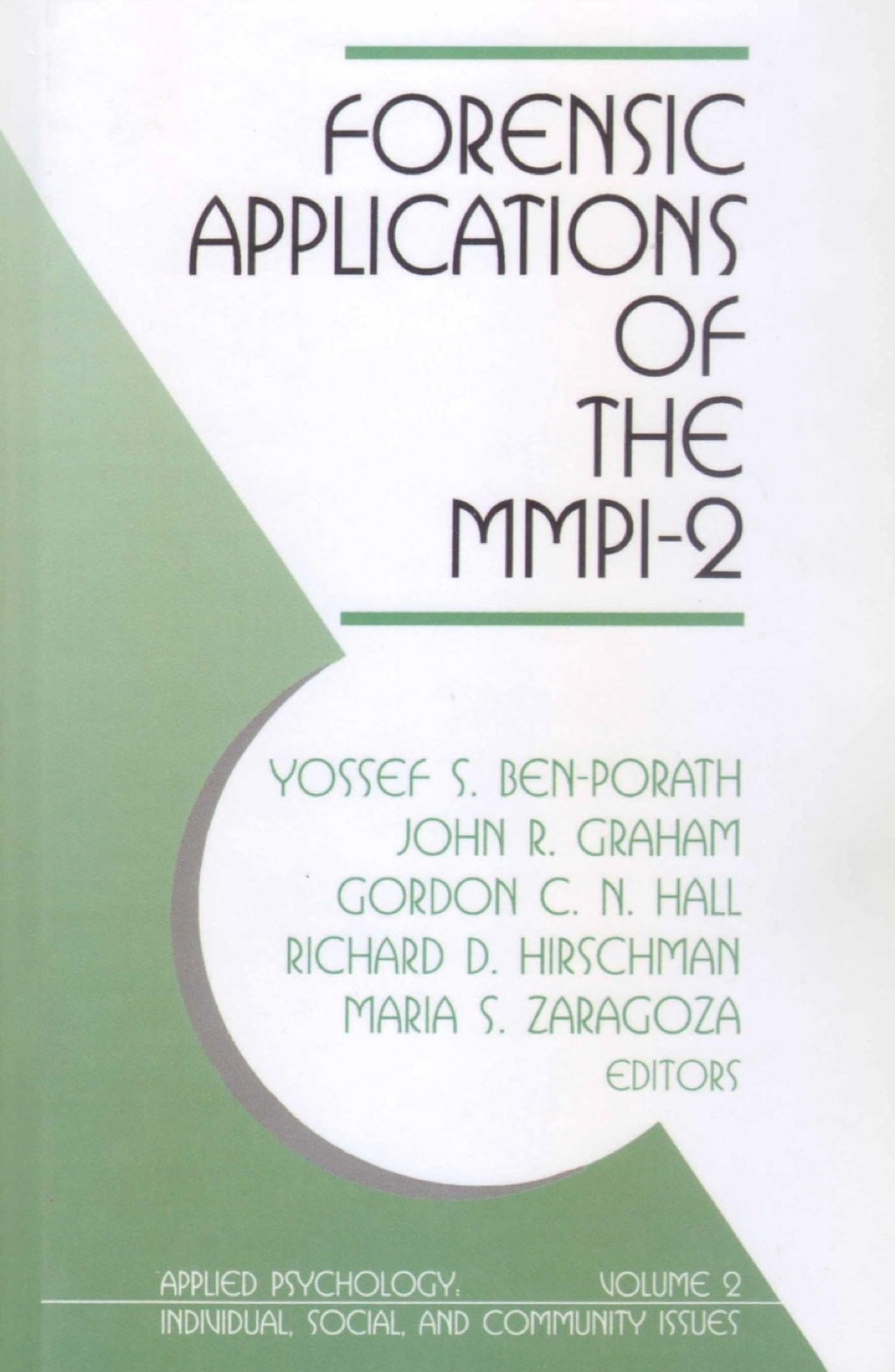 Forensic Applications of the MMPI-2 1st Edition