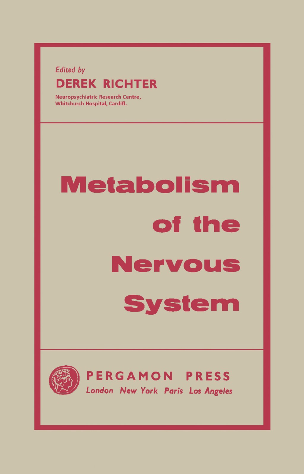 Metabolism of the Nervous System 