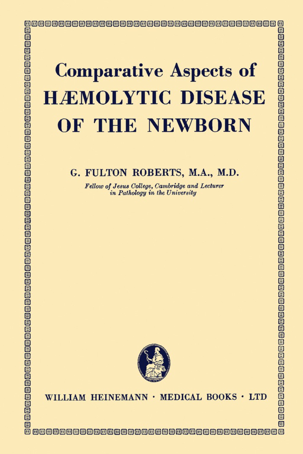Comparative Aspects of Haemolytic Disease of the Newborn 