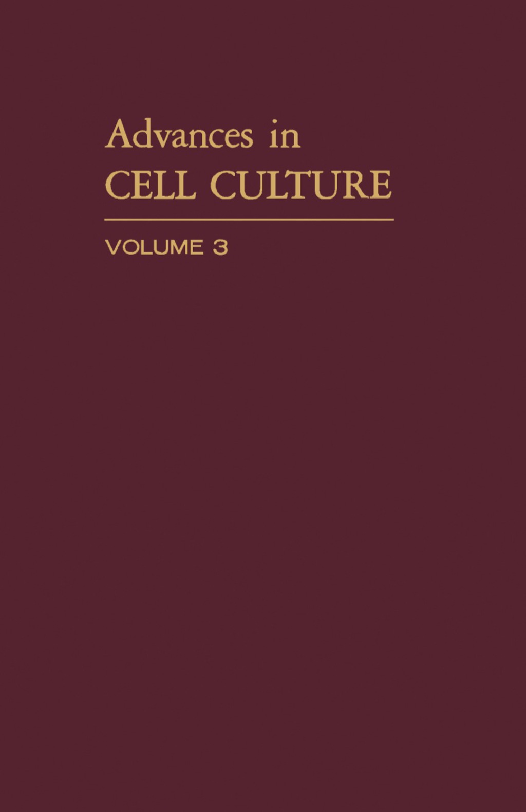 Advances in Cell Culture 