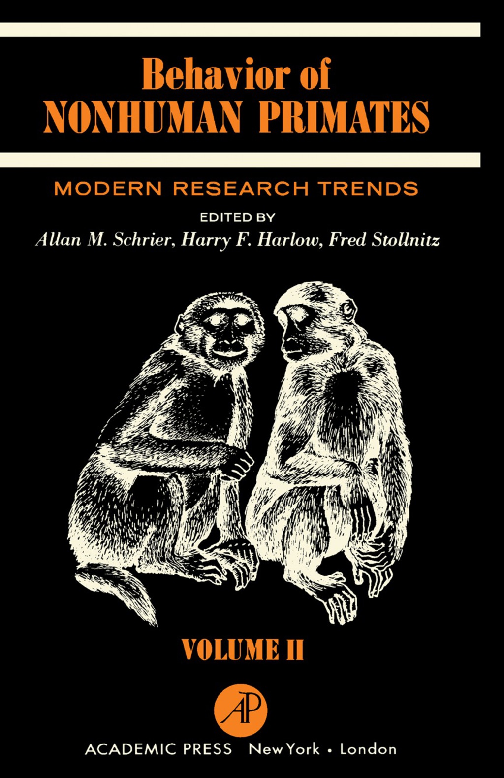 Behavior of Nonhuman Primates Modern Research Trends 