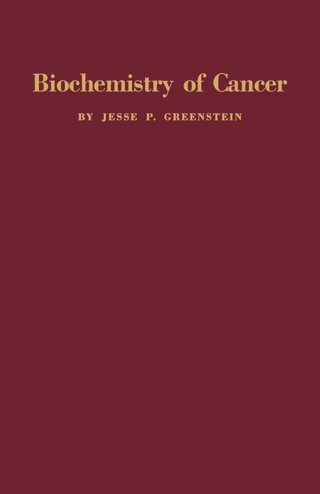 Biochemistry of Cancer 