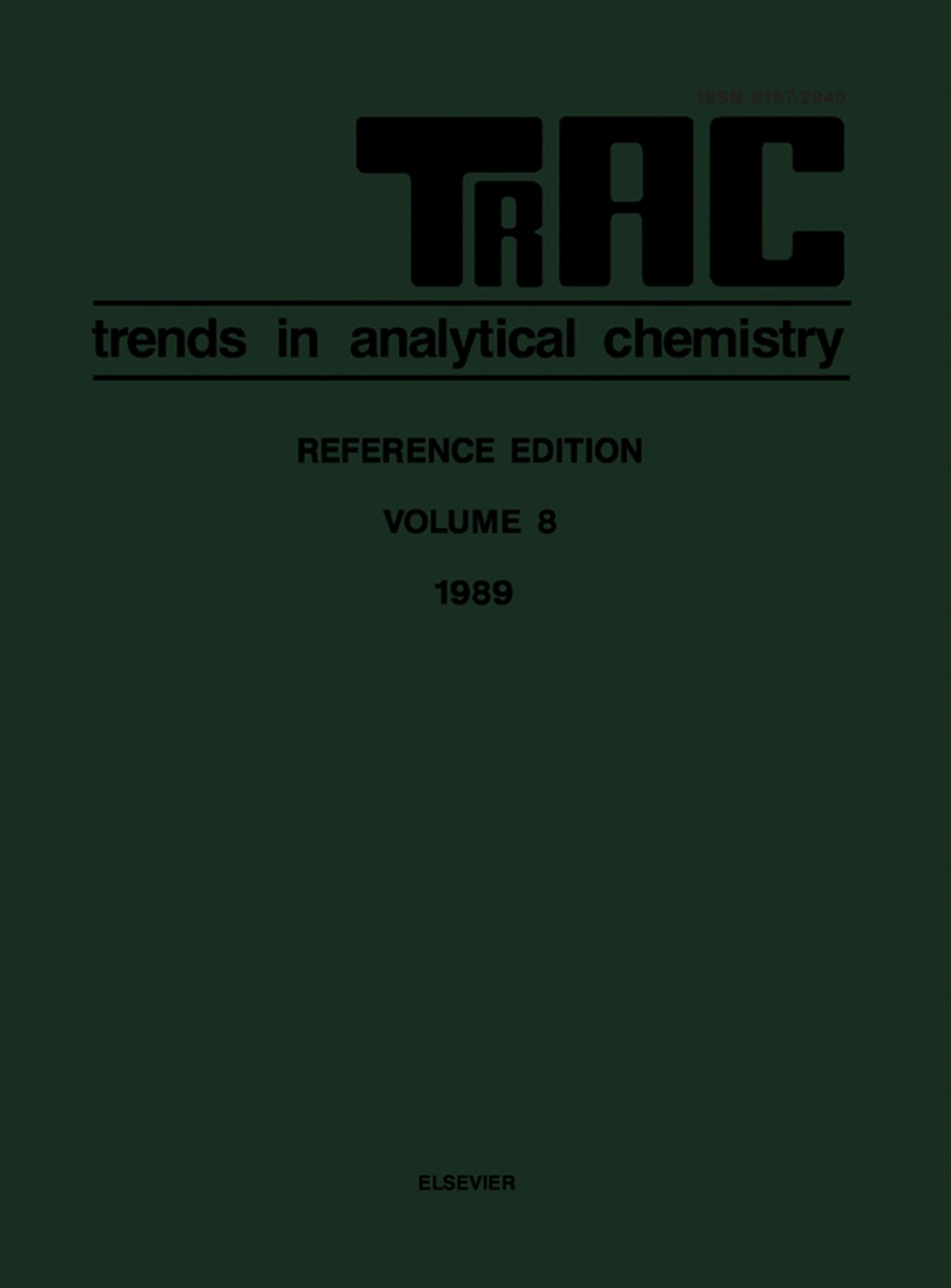 TRAC: Trends in Analytical Chemistry Volume 8 